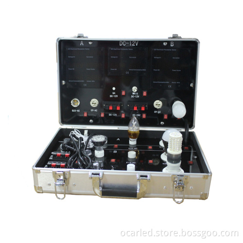 Custom Portable LED Light Bulb and Tube Display Demo Case for Business Trips